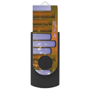Stacked Books Design Flash Drive