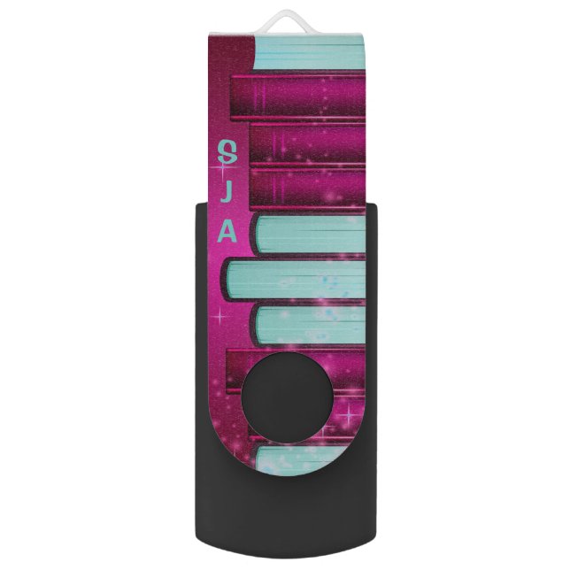 Stacked Books Design Flash Drive (Front Vertical)