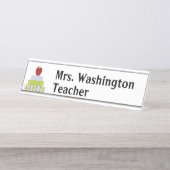 Stacked Books Teachers Desk Name Plate | Zazzle