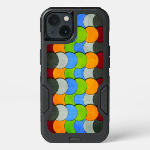 Stacked Circles-Textured by Shirley Taylor iPhone 13 Case