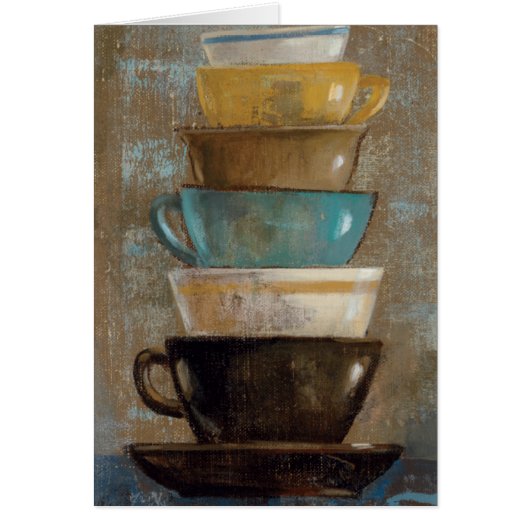 Stacked Coffee Cups Cards (Front)