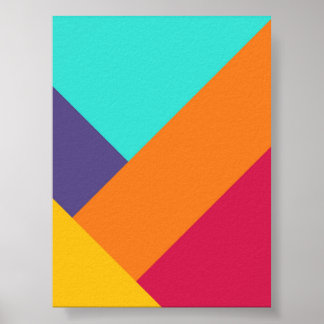 Stacked Colorful Origami Paper Art Print