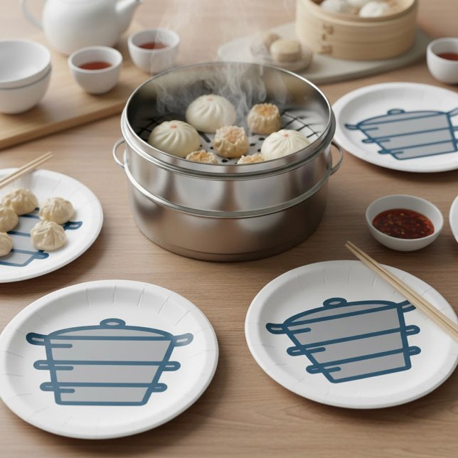 Stacked Cooking Pots Icon Paper Plates (Creator Uploaded)