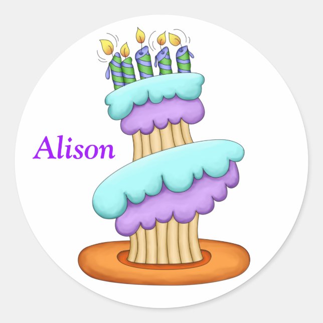 Stacked Cupcake Stickers (Front)