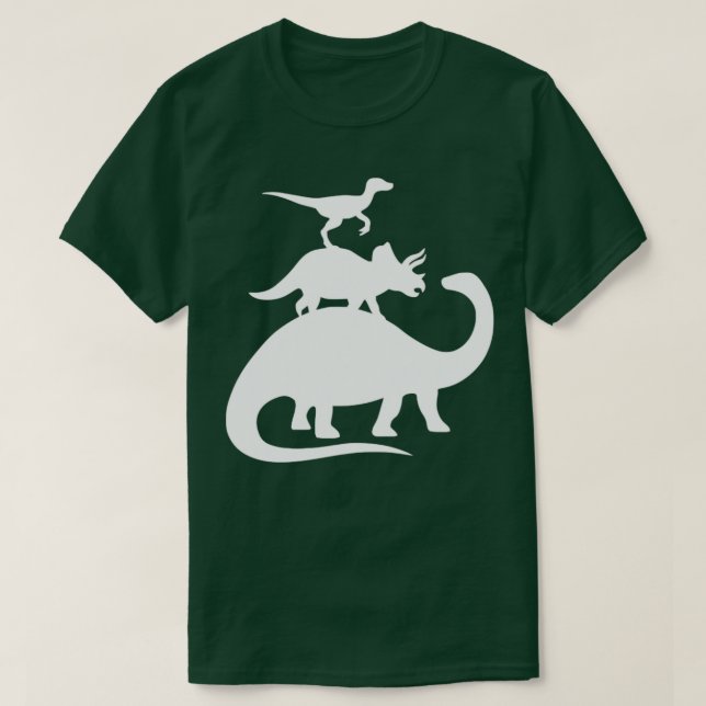 Stacked Dinosaurs T-Shirt (Design Front)