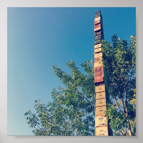 stacked filing cabinets in burlington vermont poster