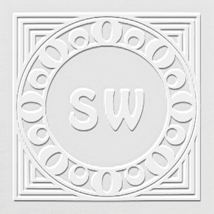 Stacked Frame Oval Monogram Seal Embosser