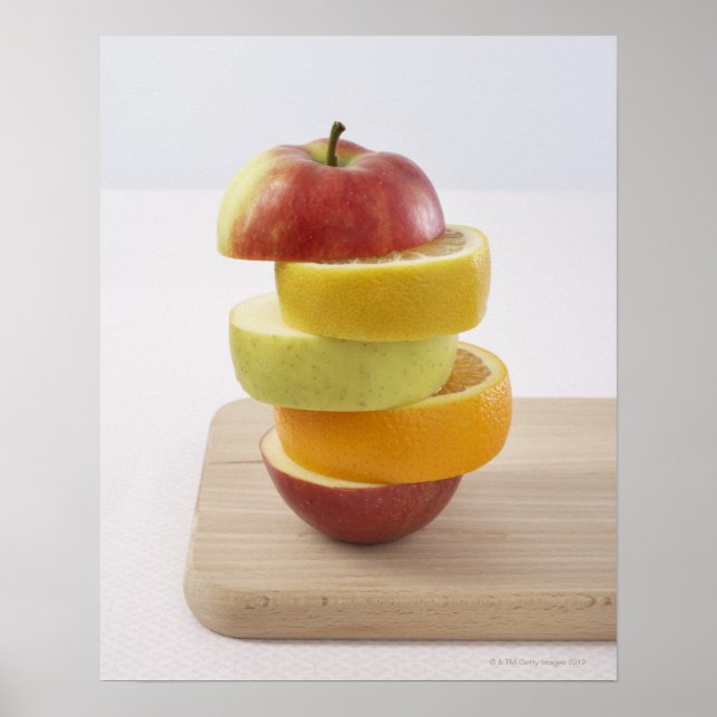 Stacked Fruit Slices Poster (Front)