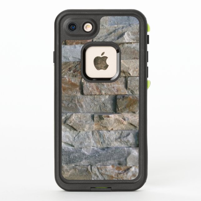 Stacked Gray Granite Stone Slabs LifeProof iPhone Case (Back)