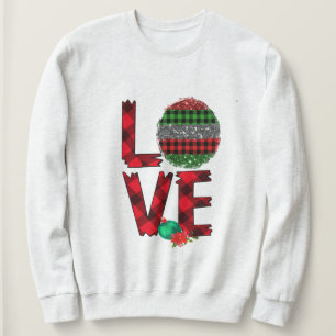 Stacked Love Christmas Sweatshirt   Custom Gift