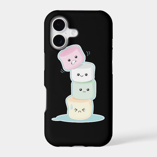 Stacked Marshmallows Iphone Case (Back)