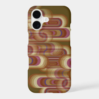 Stacked Mod Purple Retro Glow Pods Abstract Art iPhone 17 Case