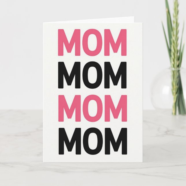Stacked Moms Illustration Card (Front)