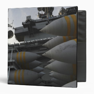 Stacked ordnance ready to be loaded binder