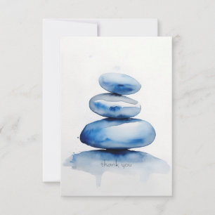 Stacked Pebbles Shiva Thank You Card