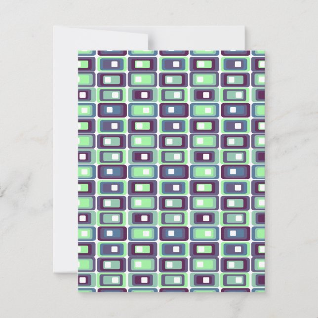 Stacked Rectangles  Note Card (Front)
