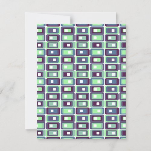 Stacked Rectangles  Note Card