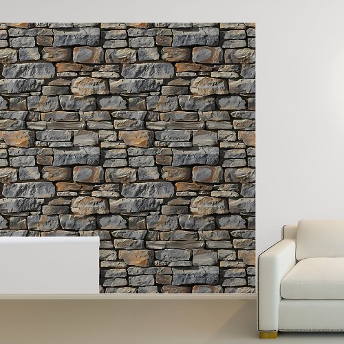 Stacked Rustic Stone Wallpaper