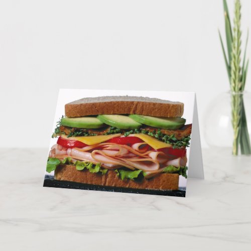 Stacked sandwich card