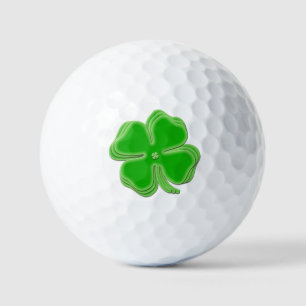 Stacked St Patrick’s Day Shamrocks Golf Balls