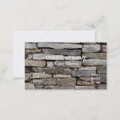 stacked stone wall business card (Front/Back)