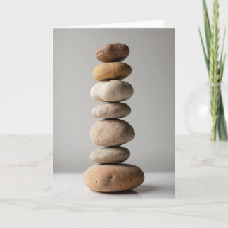 Stacked Stones Fathers Day Card