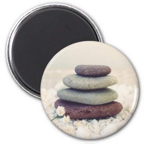 Stacked Stones Meditative Cairn Magnet