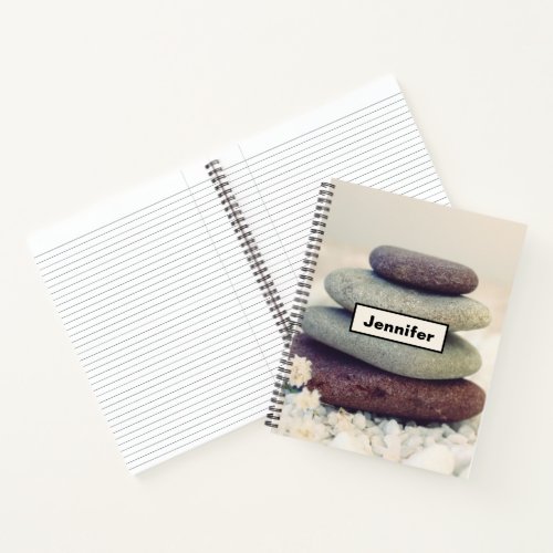 Stacked Stones Meditative Cairn Notebook