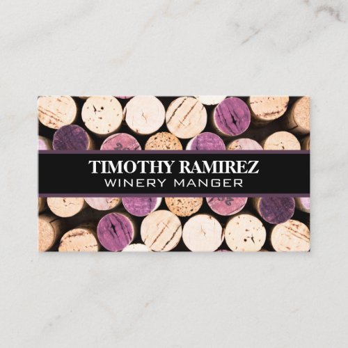 Stacked Wine Corks  Business Card