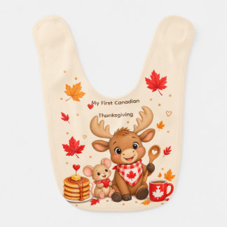 Stacked with Love Canadian Thanksgiving Baby Bib