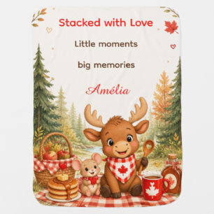 Stacked with Love Canadian Thanksgiving Baby Blanket