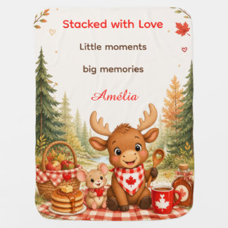 Stacked with Love Canadian Thanksgiving Baby Blanket