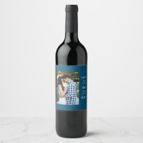 Stacked Wording Wine Label