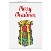 Stacked Wrapped Christmas Presents Xmas (Front)