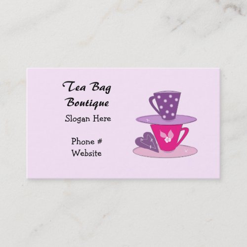Stacking Teacups  Business Card