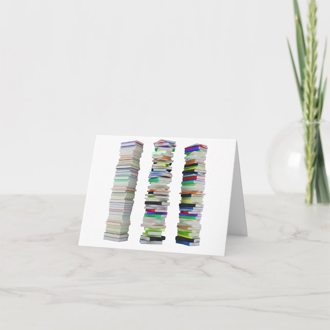 Stacks of Books Note Cards (Creator Uploaded)