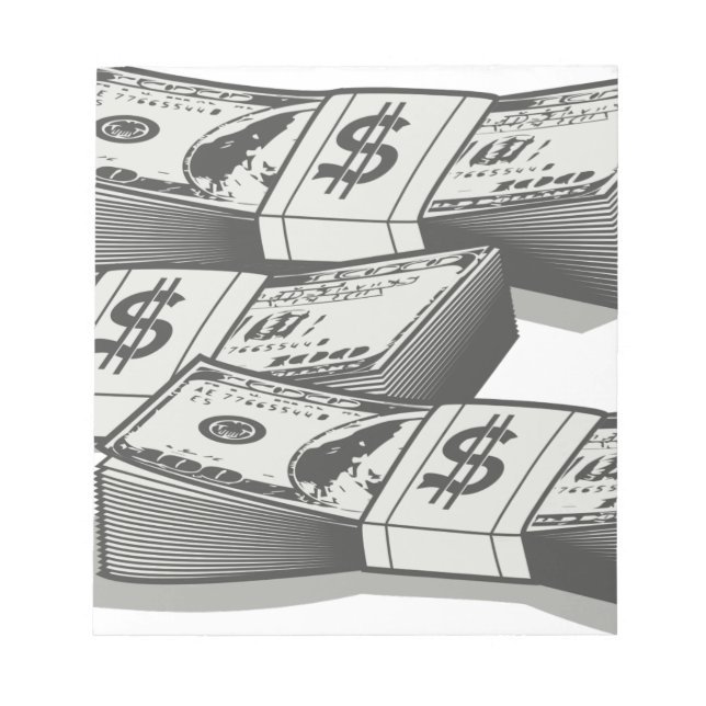 Stacks of Cash Notepad (Front)