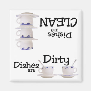 Stacks of Cups Dishwasher Magnet