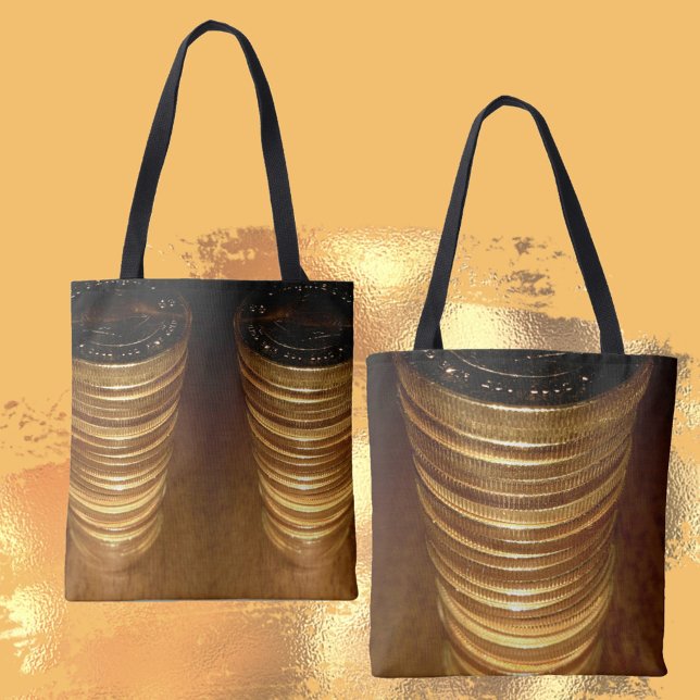Stacks of Gold Coins Tote Bag (Creator Uploaded)