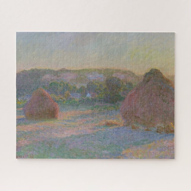 Stacks of Wheat (End of Summer) Jigsaw Puzzle (Horizontal)
