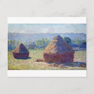 Stacks of Wheat (End of Summer), Monet Postcard