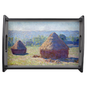 Stacks of Wheat (End of Summer), Monet Serving Tray