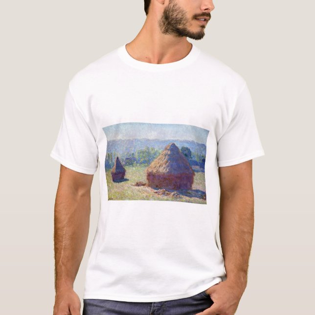 Stacks of Wheat (End of Summer), Monet T-Shirt (Front)