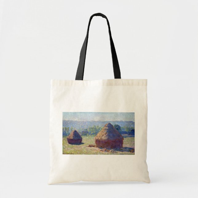 Stacks of Wheat (End of Summer), Monet Tote Bag (Front)