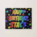 [ Thumbnail: "Stacy" First Name, Fun "Happy Birthday" Jigsaw Puzzle ]