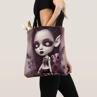 Stacy Gothic Illustration Tote Bag
