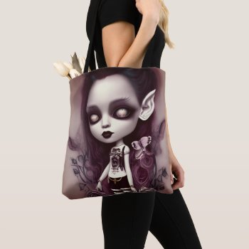 Stacy Gothic Illustration Tote Bag by Ricaso_Graphics at Zazzle