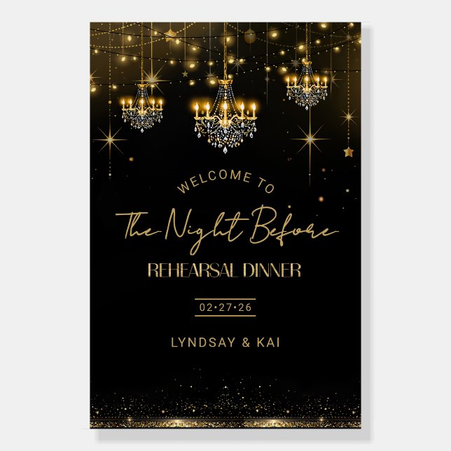 Stacy Greywall Glam Chandeliers Welcome V2 ID1108 Foam Board (Front)