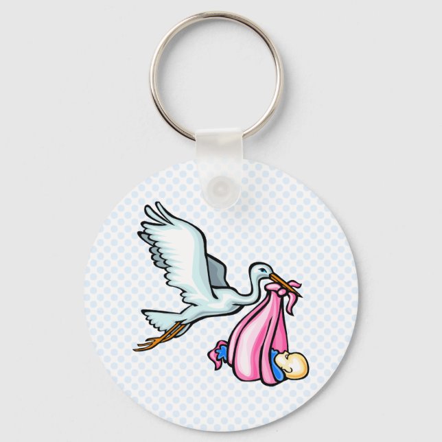 Stacy Stork Keychain (Front)