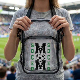 Stadium Approved Soccer Mom Game Day Ready Custom Clear Crossbody Bag